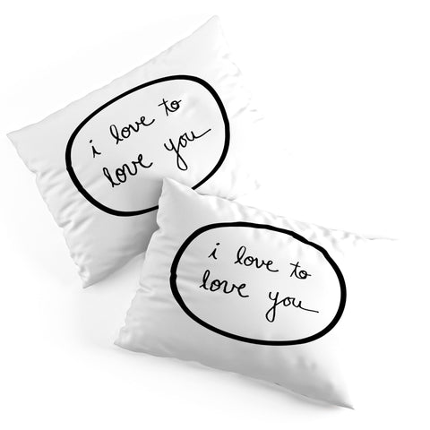 Leeana Benson I Love To Love You Pillow Shams