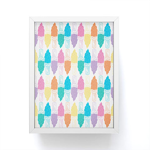 Leeana Benson Ice Cream Color Pattern Framed Mini Art Print