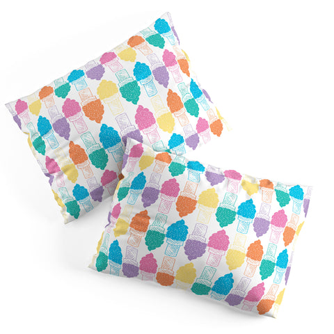 Leeana Benson Ice Cream Color Pattern Pillow Shams