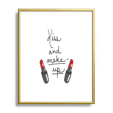 Leeana Benson Kiss And Make Up Metal Framed Art Print