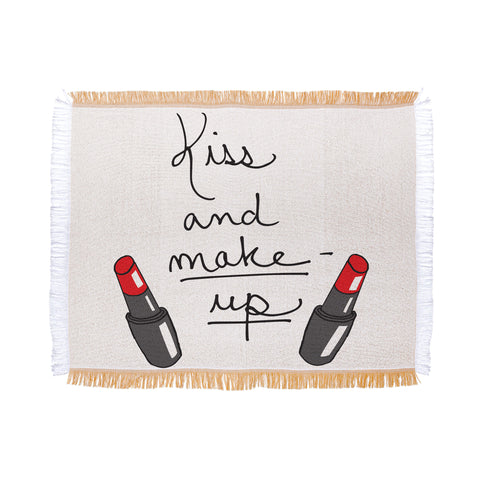 Leeana Benson Kiss And Make Up Throw Blanket