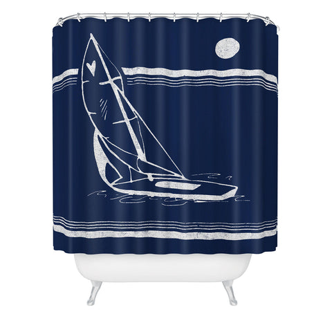 Leeana Benson Midnight Ride Shower Curtain