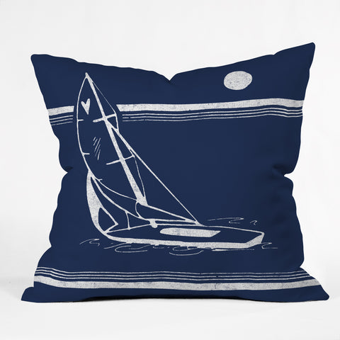 Leeana Benson Midnight Ride Outdoor Throw Pillow