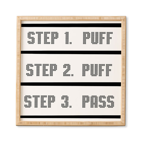 Leeana Benson Puff Puff Pass Framed Wall Art