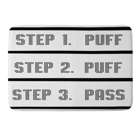 Leeana Benson Puff Puff Pass Memory Foam Bath Mat