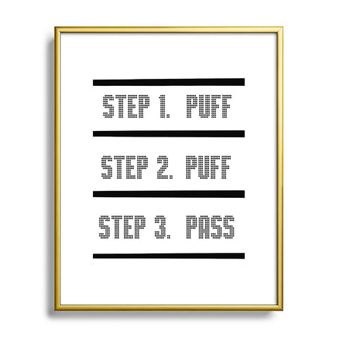 Leeana Benson Puff Puff Pass Metal Framed Art Print