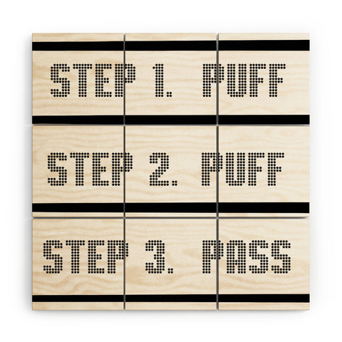 Leeana Benson Puff Puff Pass Wood Wall Mural