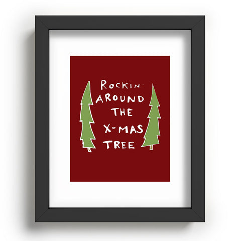 Leeana Benson Rockin Around the Xmas Tree Recessed Framing Rectangle