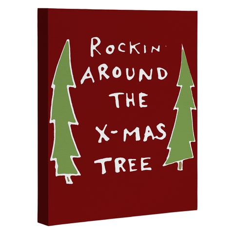 Leeana Benson Rockin Around the Xmas Tree Art Canvas