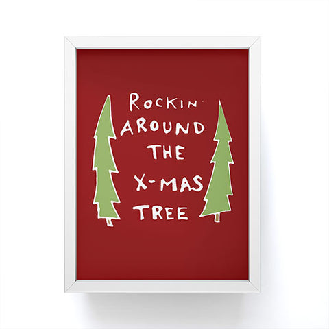 Leeana Benson Rockin Around the Xmas Tree Framed Mini Art Print