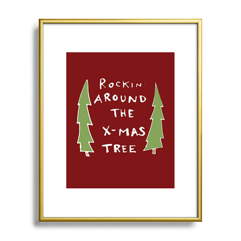 Leeana Benson Rockin Around the Xmas Tree Metal Framed Art Print