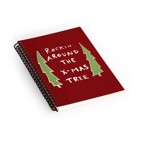 Leeana Benson Rockin Around the Xmas Tree Spiral Notebook
