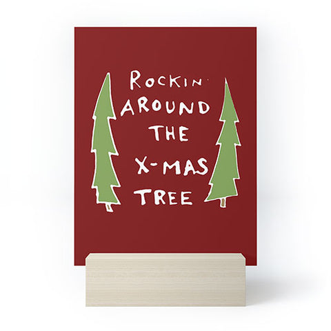 Leeana Benson Rockin Around the Xmas Tree Mini Art Print