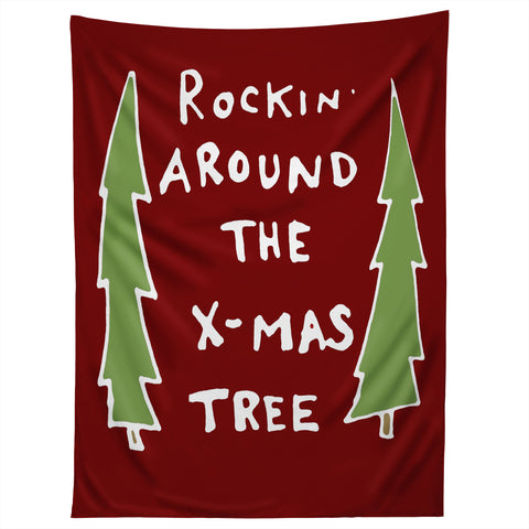 Leeana Benson Rockin Around the Xmas Tree Tapestry