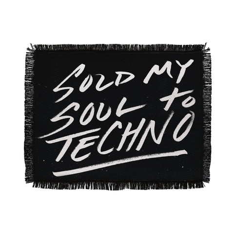 Leeana Benson Sold My Soul To Techno Throw Blanket