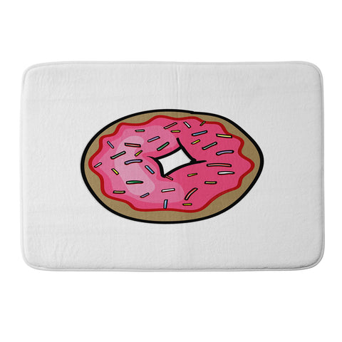 Leeana Benson Strawberry Frosted Donut Memory Foam Bath Mat