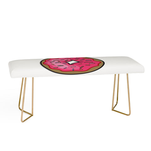 Leeana Benson Strawberry Frosted Donut Bench