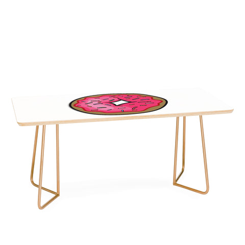 Leeana Benson Strawberry Frosted Donut Coffee Table
