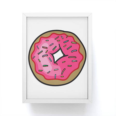 Leeana Benson Strawberry Frosted Donut Framed Mini Art Print