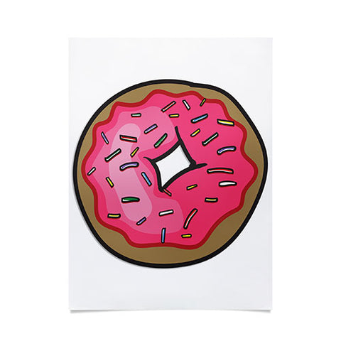 Leeana Benson Strawberry Frosted Donut Poster