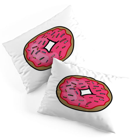 Leeana Benson Strawberry Frosted Donut Pillow Shams