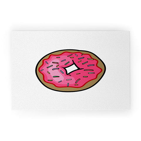 Leeana Benson Strawberry Frosted Donut Welcome Mat
