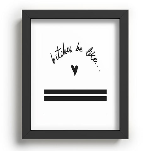 Leeana Benson They Be Like Recessed Framing Rectangle