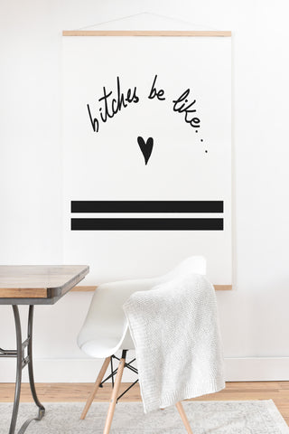 Leeana Benson They Be Like Art Print And Hanger