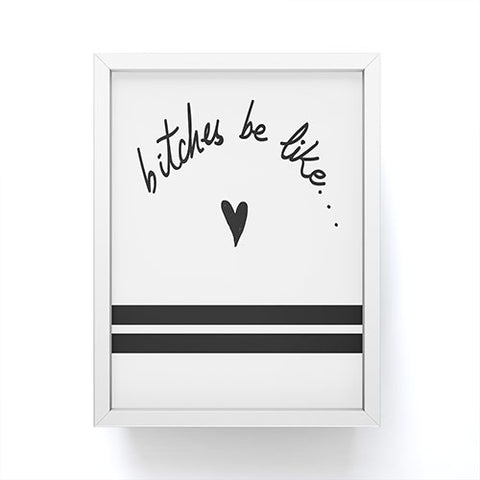 Leeana Benson They Be Like Framed Mini Art Print