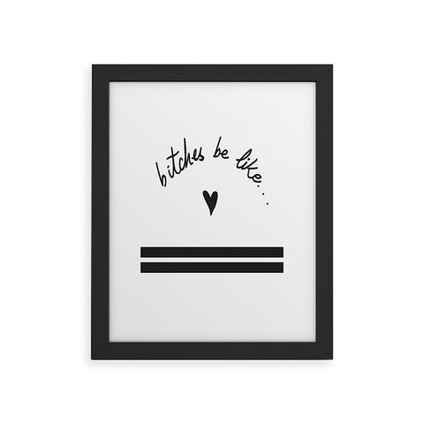 Leeana Benson They Be Like Framed Art Print