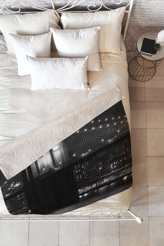 Leonidas Oxby Brooklyn Bridge 125 Fleece Throw Blanket