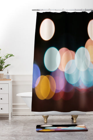 Leonidas Oxby Friday Night Lights Shower Curtain And Mat