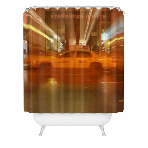 Leonidas Oxby NYC Taxi Shower Curtain