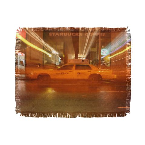 Leonidas Oxby NYC Taxi Throw Blanket