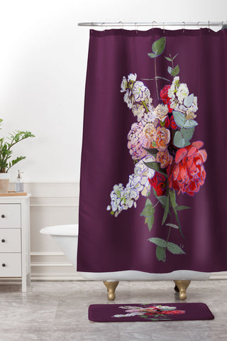 Lisa Angulo Petals 26 Shower Curtain And Mat