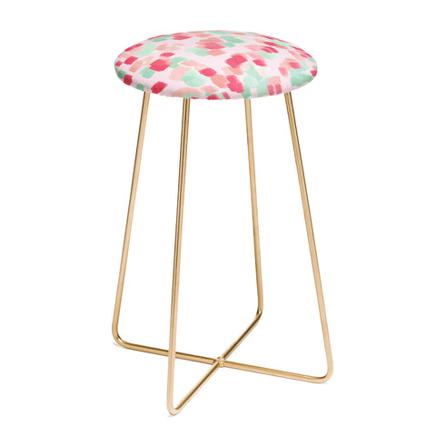 Lisa Argyropoulos Abstract Floral Counter Stool