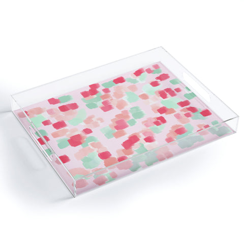 Lisa Argyropoulos Abstract Floral Acrylic Tray