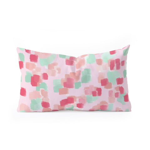 Lisa Argyropoulos Abstract Floral Oblong Throw Pillow