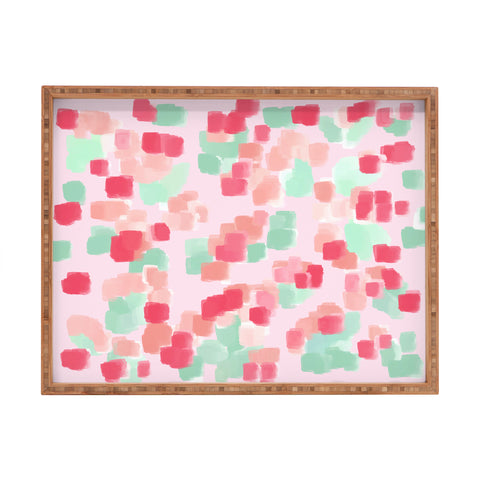 Lisa Argyropoulos Abstract Floral Rectangular Tray