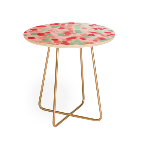 Lisa Argyropoulos Abstract Floral Round Side Table