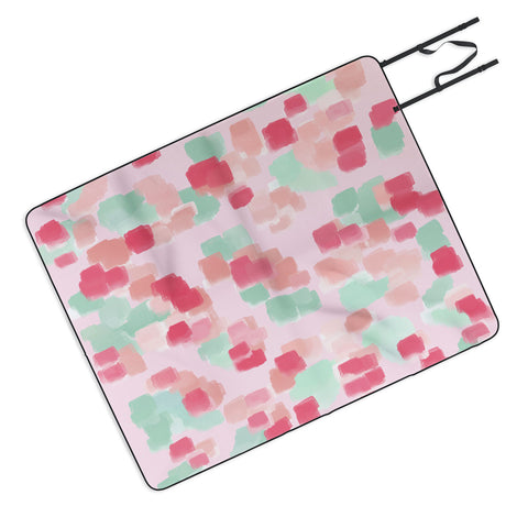 Lisa Argyropoulos Abstract Floral Picnic Blanket