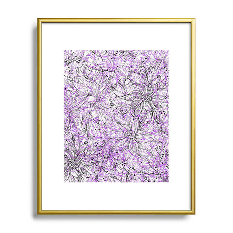 Lisa Argyropoulos Angelica Purple Metal Framed Art Print