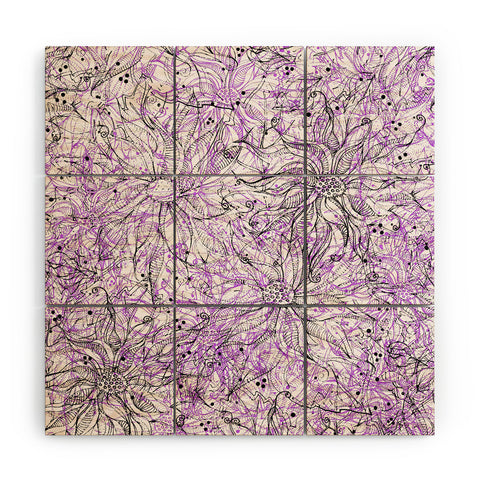 Lisa Argyropoulos Angelica Purple Wood Wall Mural