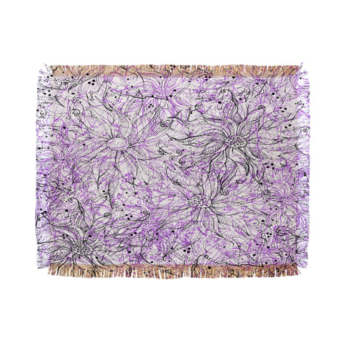 Lisa Argyropoulos Angelica Purple Throw Blanket