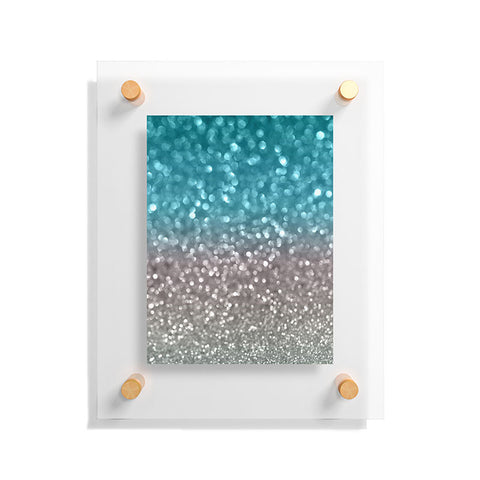 Lisa Argyropoulos Aqua And Gray Floating Acrylic Print