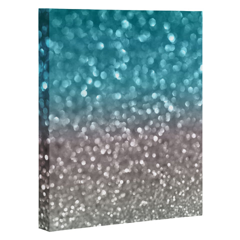 Lisa Argyropoulos Aqua And Gray Art Canvas