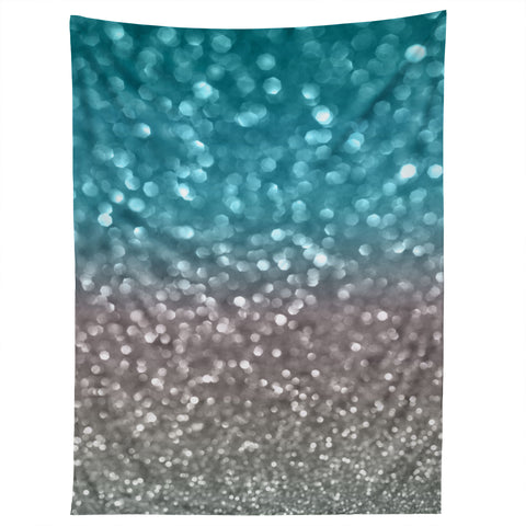 Lisa Argyropoulos Aqua And Gray Tapestry