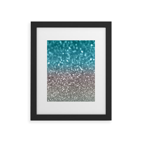 Lisa Argyropoulos Aqua And Gray Framed Art Print