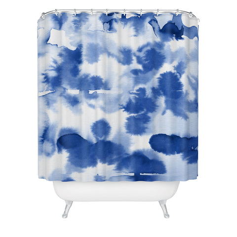 Lisa Argyropoulos Aquatica Denim Blues Shower Curtain