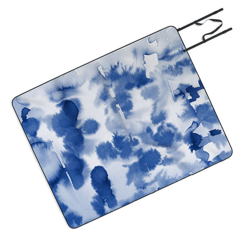 Lisa Argyropoulos Aquatica Denim Blues Picnic Blanket